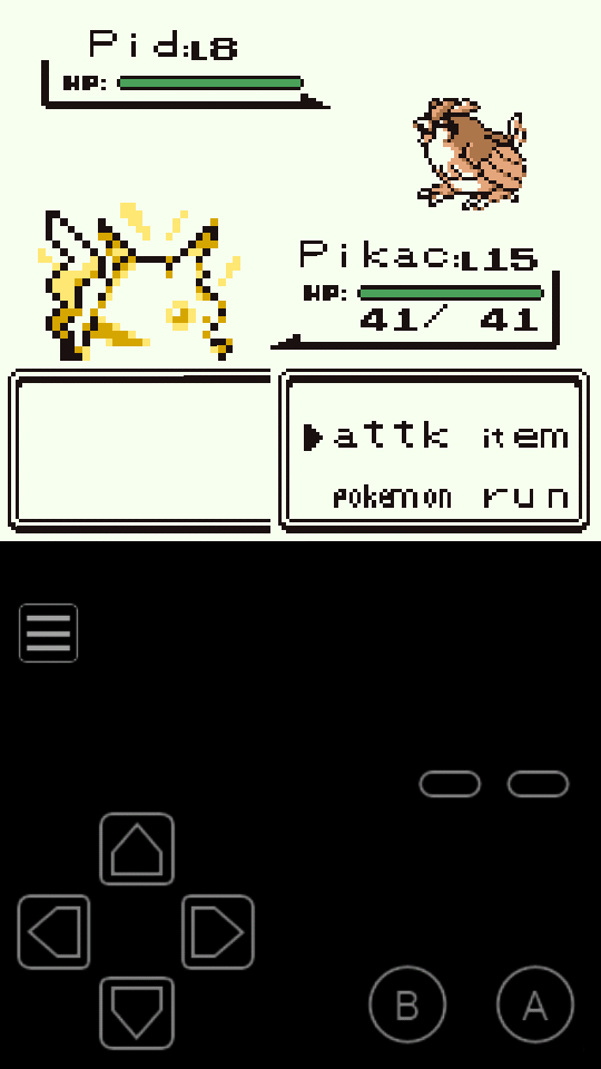 My OldBoy! running Pokemon