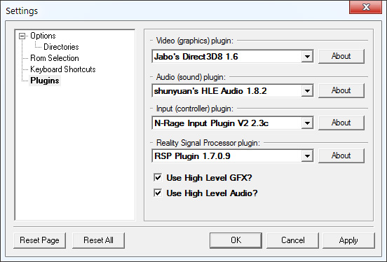 Plugins Settings