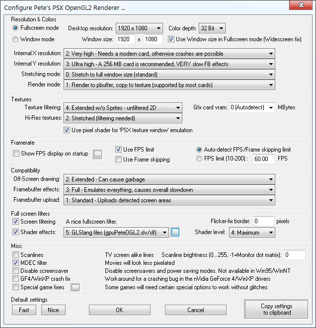Pete's OpenGL2 Tweaks