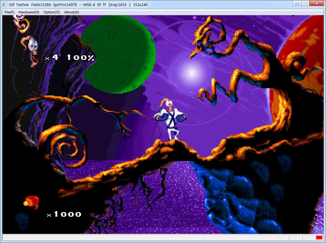SSF running Earthworm Jim 2