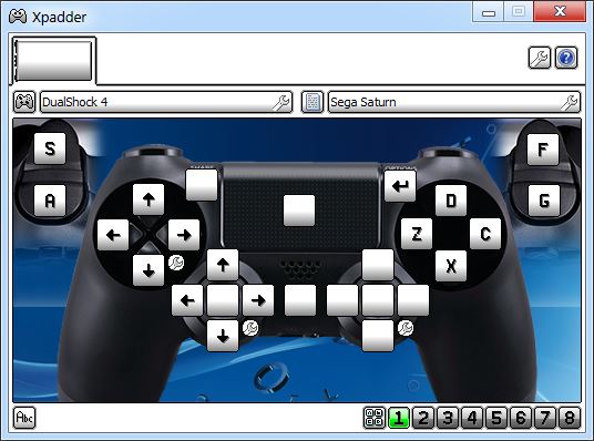 Xpadder DualShock 4 for Saturn